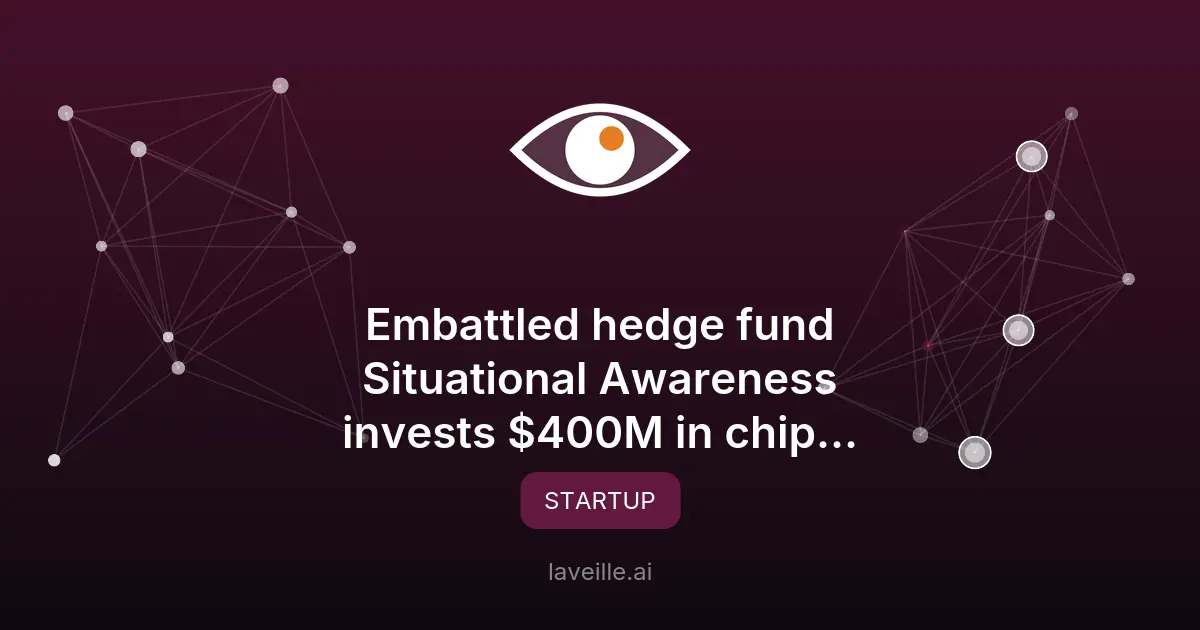 Investissement de 400M$ dans une startup de puces par un fonds IA