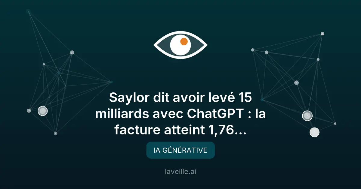 ChatGPT aide à lever 15 milliards de dollars pour Strategy