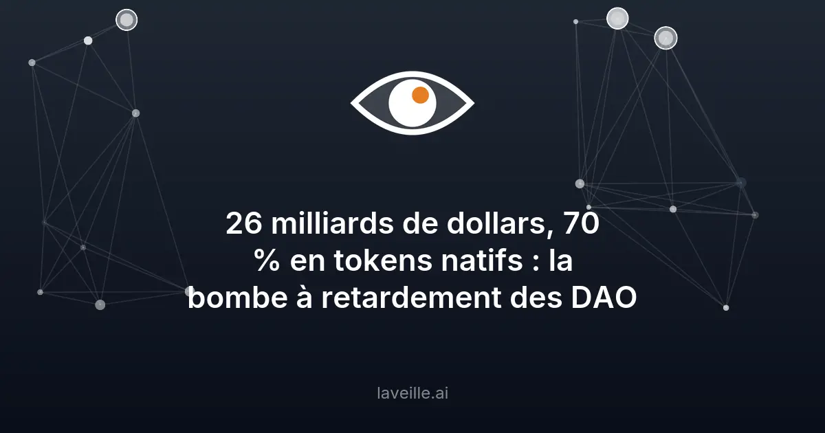 Risque financier des DAO : 70% en tokens natifs