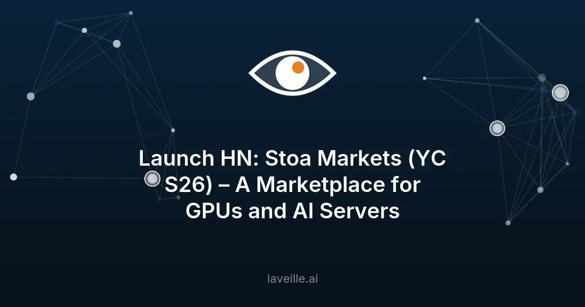 Stoa Markets : la marketplace pour GPU et serveurs IA