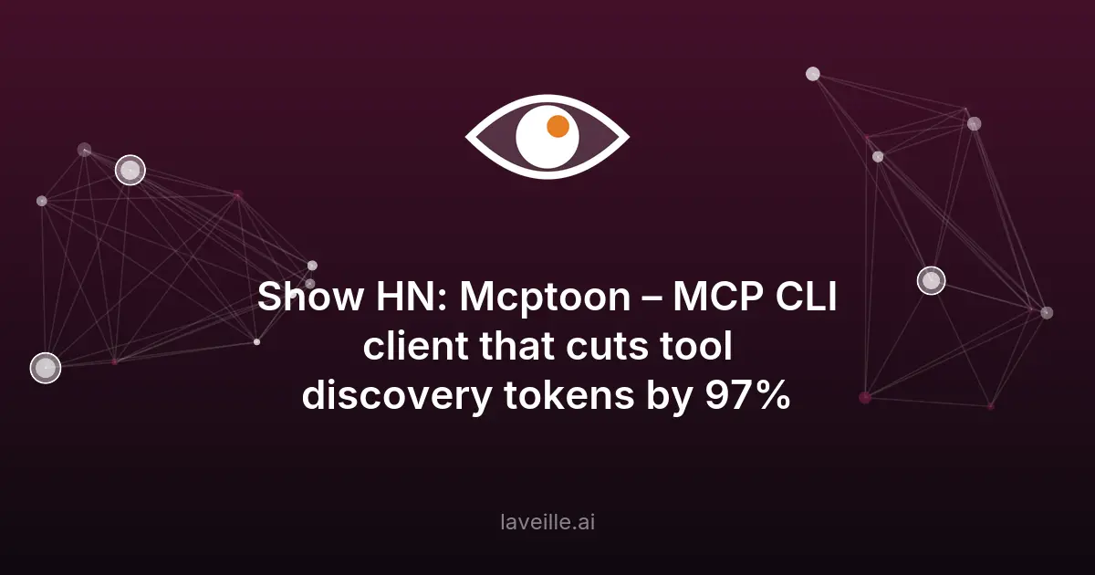 mcptoon : réduisez les tokens MCP de 97%