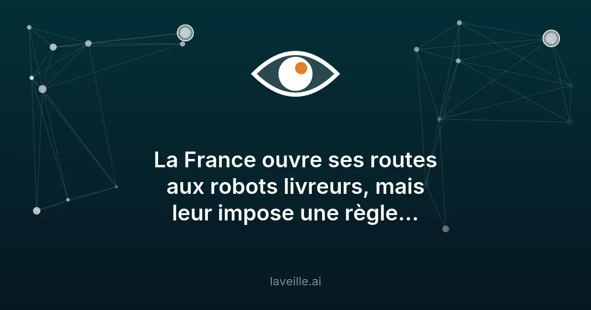 France : régulation des robots livreurs autonomes