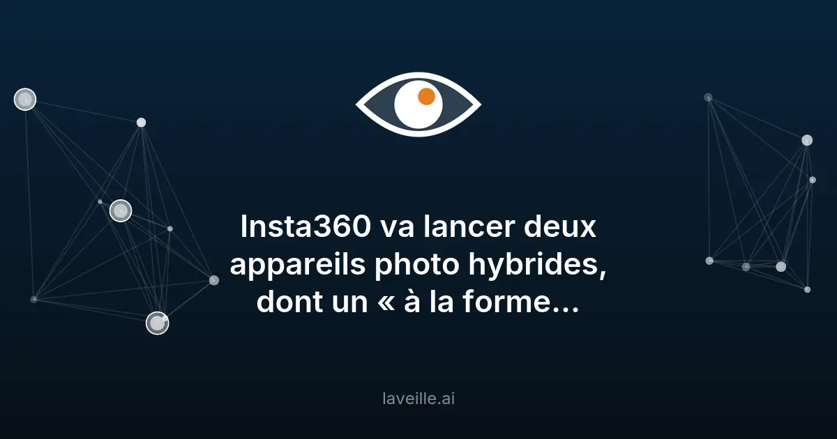 Insta360 lance deux appareils photo hybrides avec IA