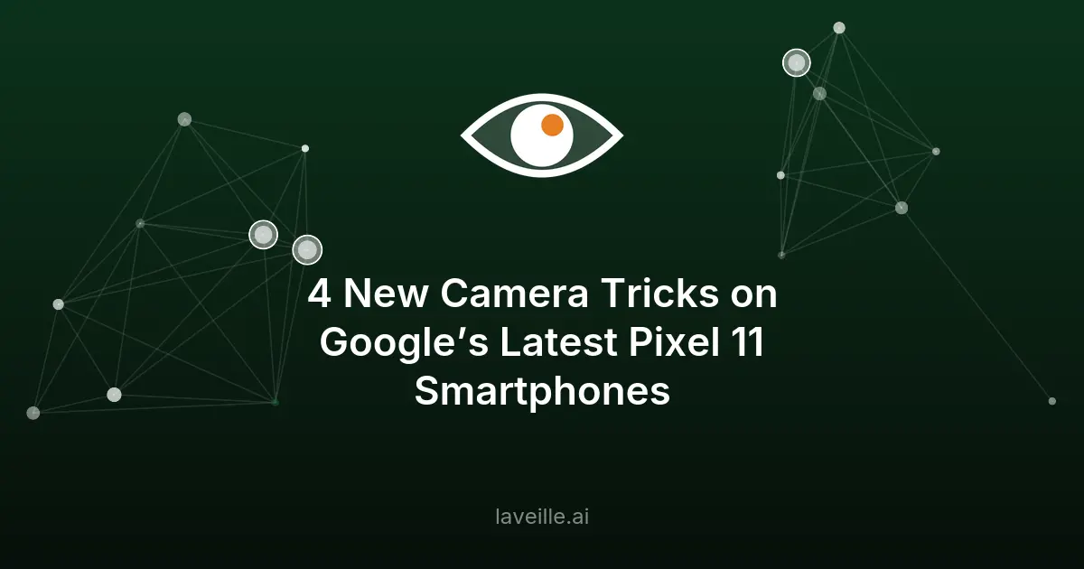 Pixel 11 : 4 innovations photo IA dévoilées