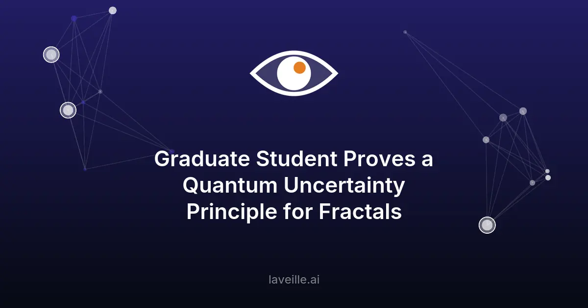 Principe d'incertitude quantique étendu aux fractales