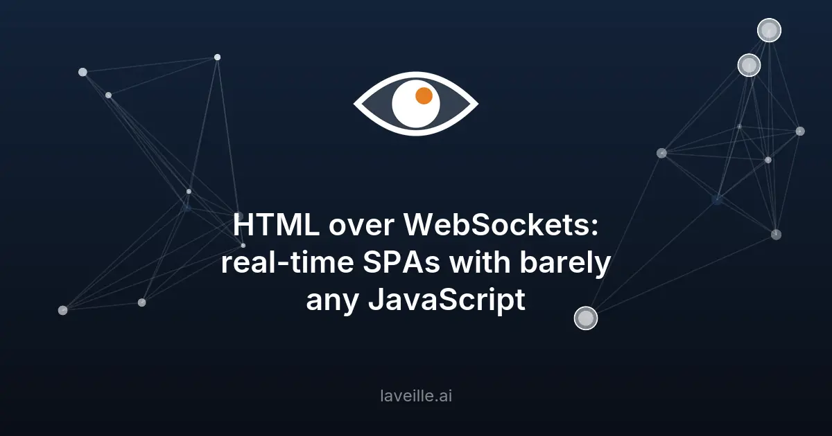 HTML over WebSockets : une alternative aux SPA traditionnelles