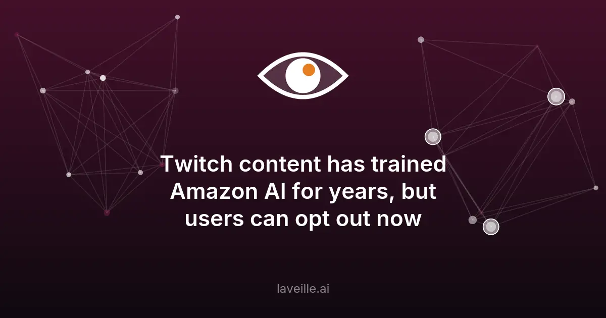 Twitch : refuser l'utilisation de vos données pour l'IA