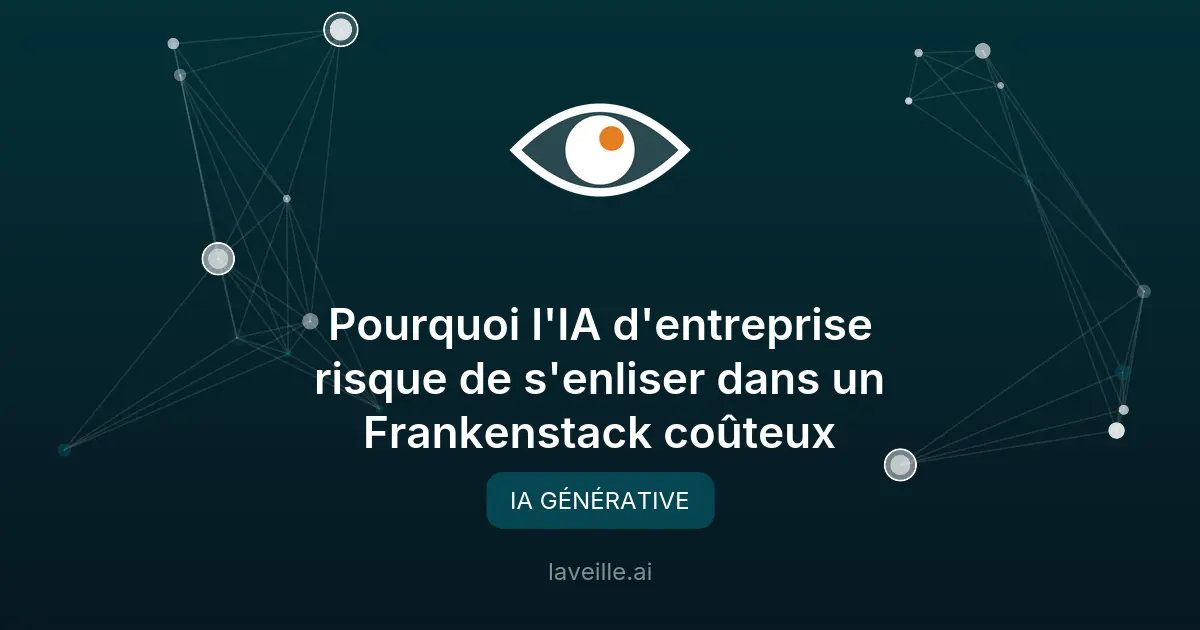 Pourquoi les projets d'IA échouent à cause des architectures