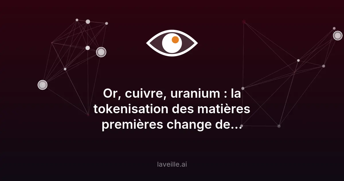 Tokenisation des matières premières : révolution blockchain