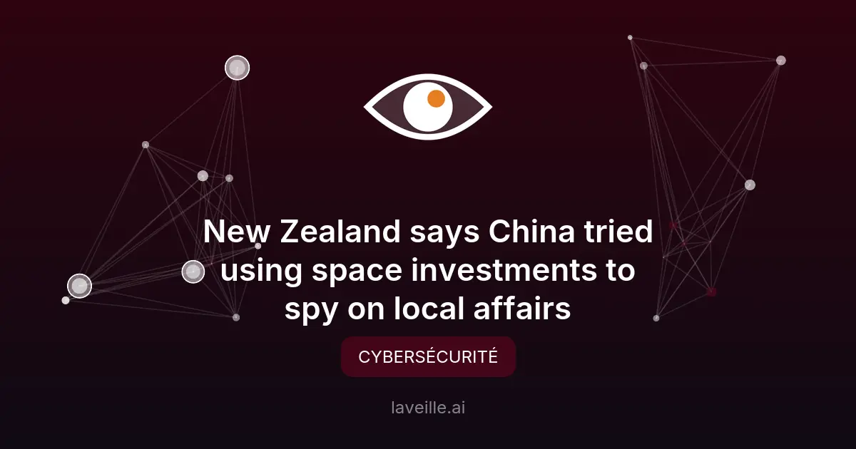 Espionnage chinois via des installations spatiales en Nouvelle-Zélande