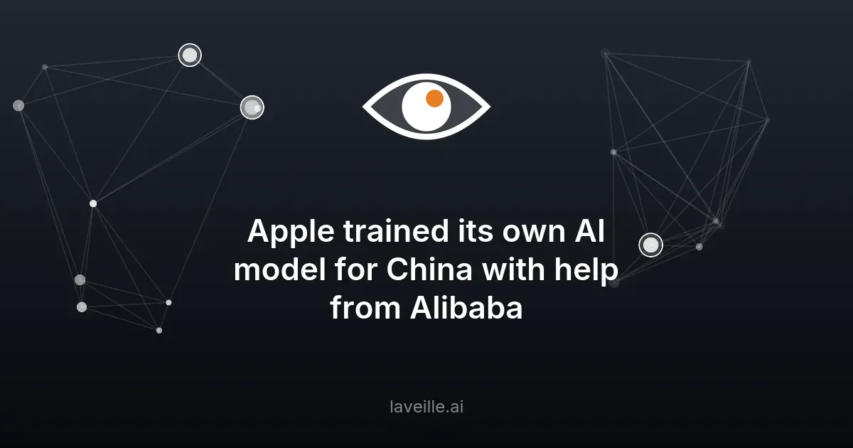 Apple développe une IA sur mesure pour la Chine avec Alibaba