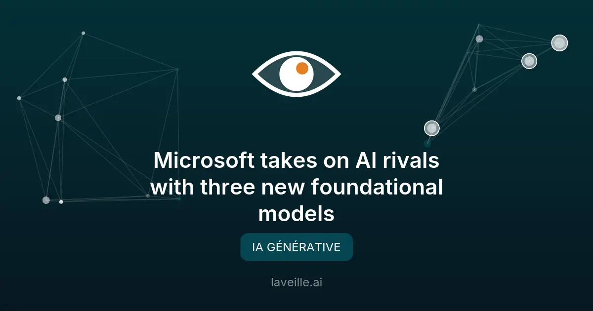 Microsoft lance trois nouveaux modèles d'IA générative