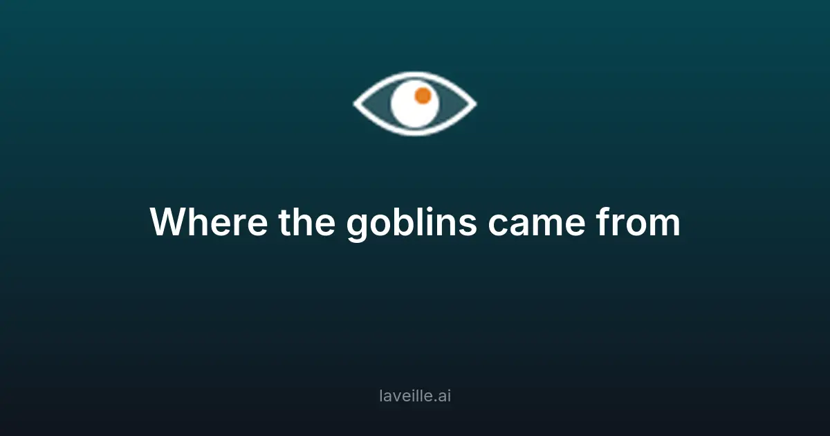 Origine des 'goblins' dans GPT-5 : causes et solutions