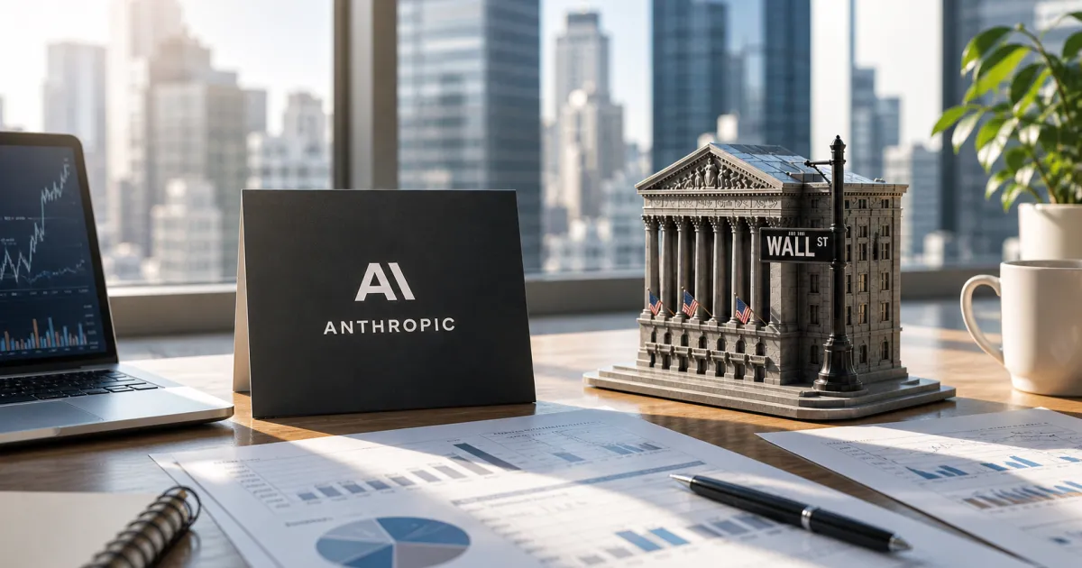 Anthropic et Wall Street : 1,5 milliard pour l'IA financière
