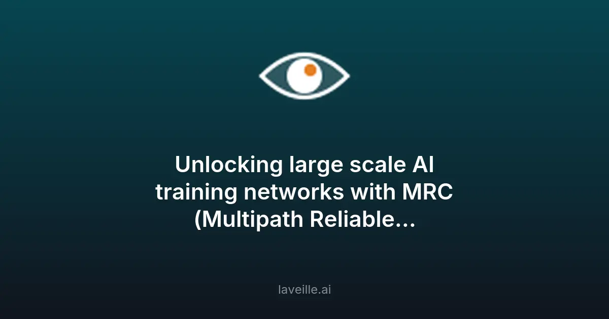 OpenAI lance MRC pour l'entraînement IA à grande échelle