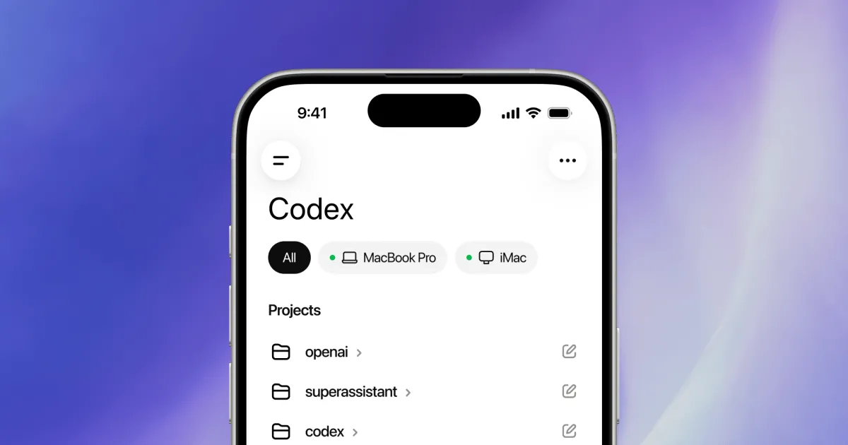 Codex d'OpenAI arrive sur mobile via ChatGPT
