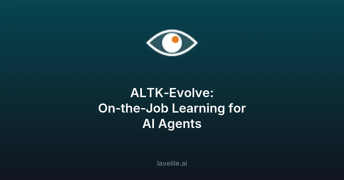 ALTK-Evolve : Amélioration des agents IA par l'apprentissage
